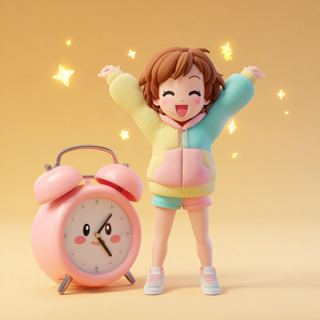 게으름 지수 5% · 주말 알람러
